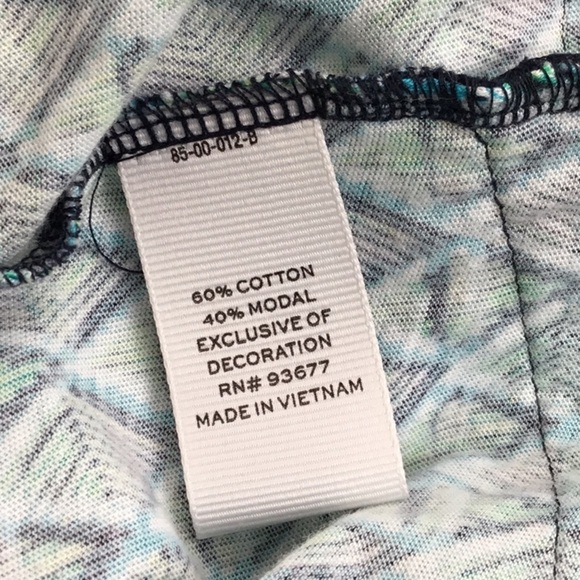 Stylus Fringe Sleeveless Tank Top Size 1X Blue - Picture 6 of 6